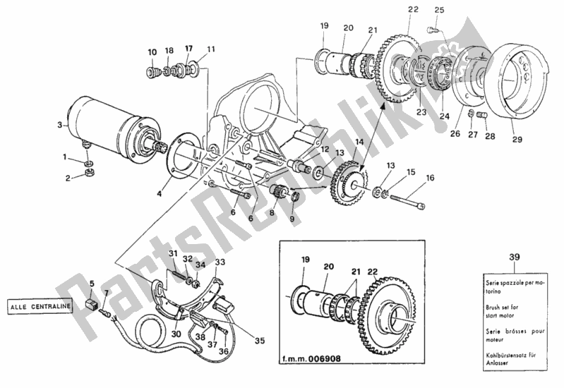 Todas as partes de Gerador - Motor De Partida do Ducati Supersport 900 SS USA 1992